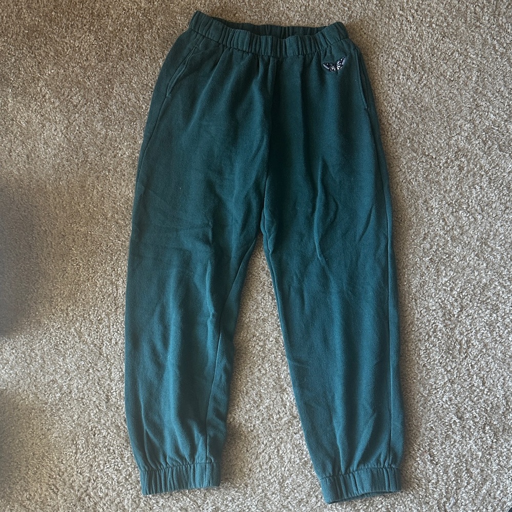 Hollister Teal Butterfly Jogger Sweatpants